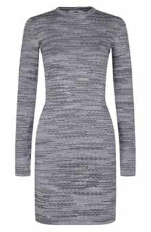 M Missoni Geometric Long Sleeve Minidress