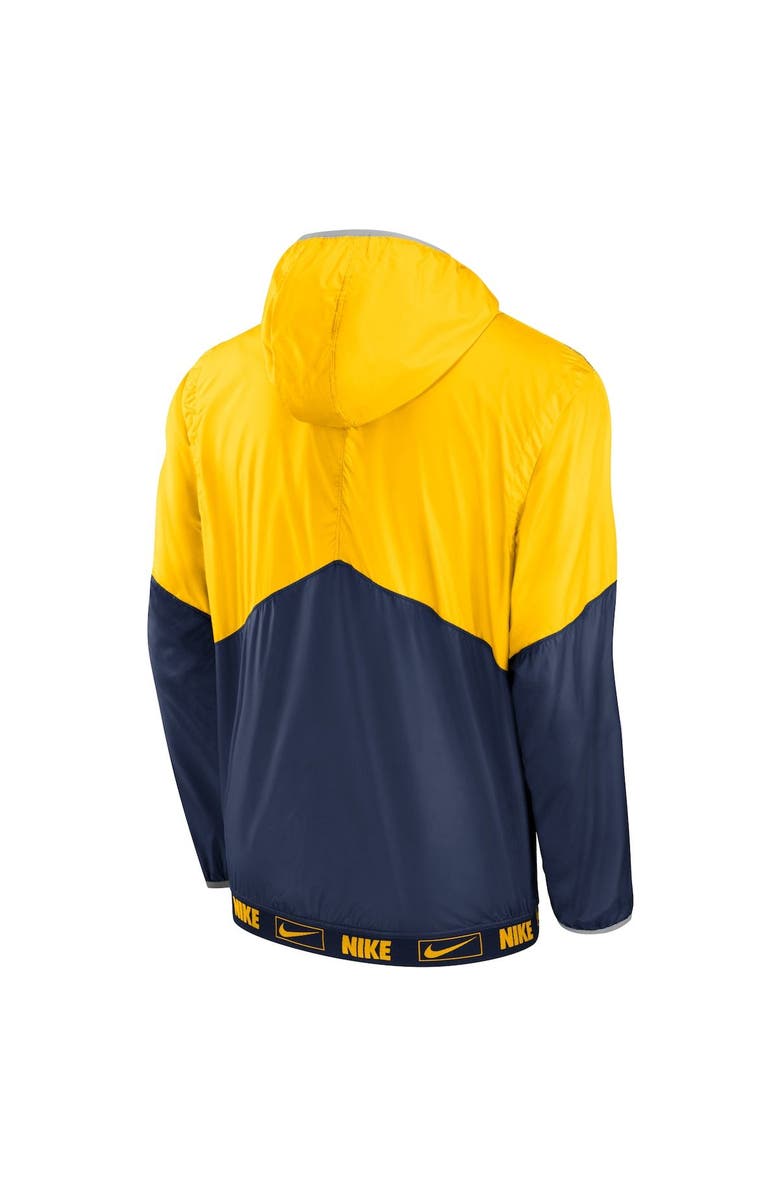 Nike Men's Nike Gold/Navy Milwaukee Brewers Overview Half-Zip Hoodie Jacket, Alternate, color, 