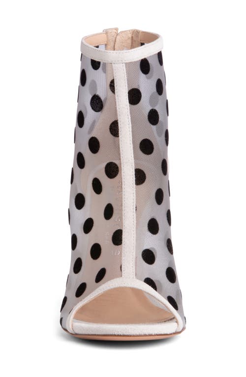 Beautiisoles Tatiana Mesh Sandal In Off White