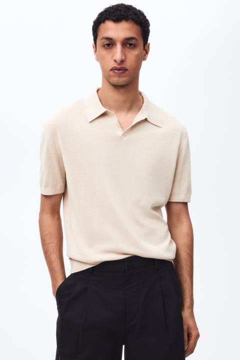 Regular Fit Silk-blend Polo Shirt