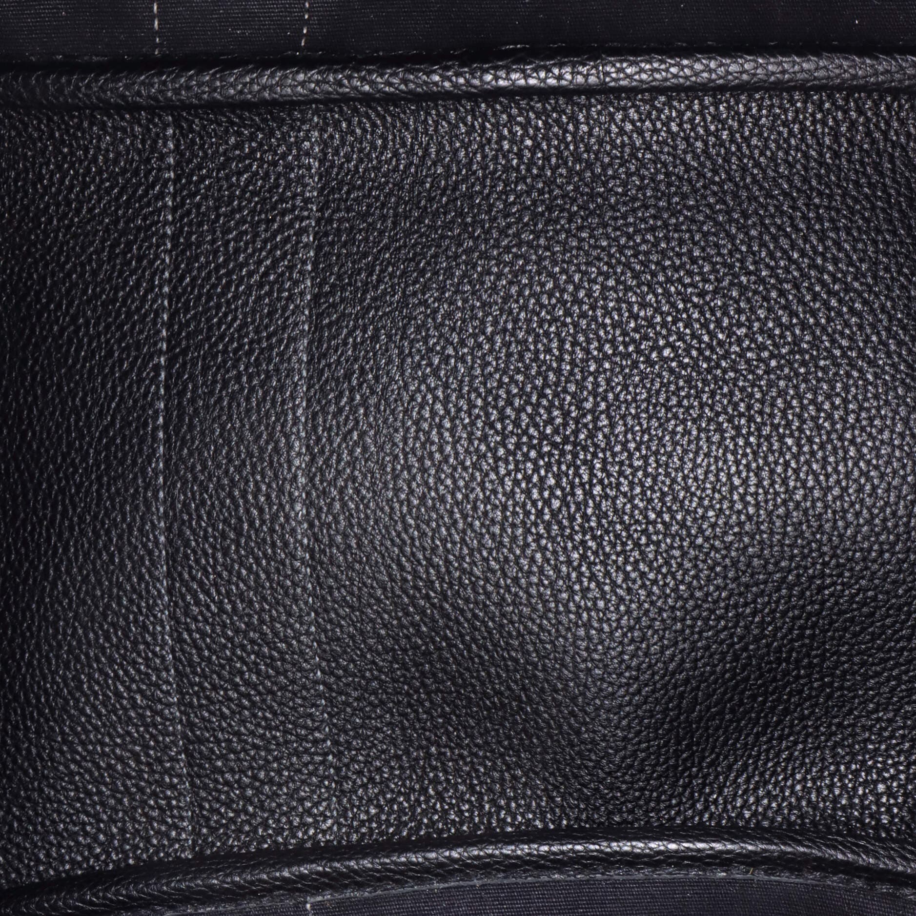 Pre-Owned Hermes Garden Party Tote Toile and Leather 36, Alternate, color, Noir