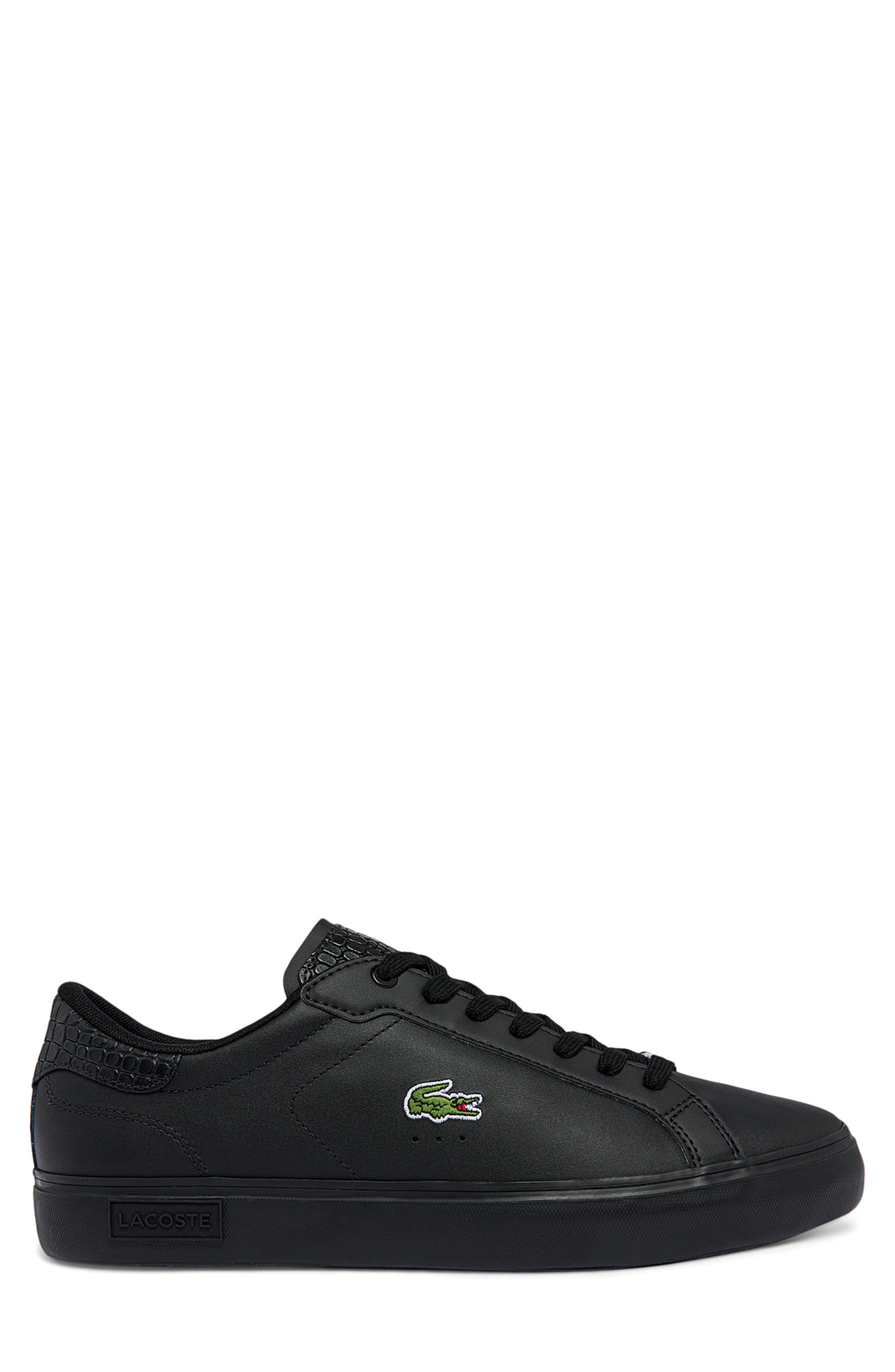 Lacoste Powercourt Leather Sneaker, Alternate, color, 