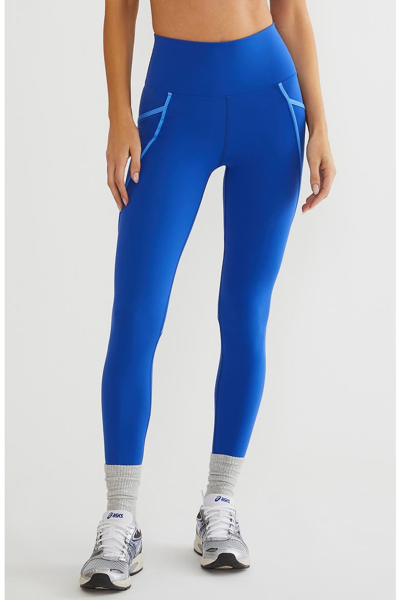 Von Contrast Detail Leggings, Main, color, MIDNIGHT BLUEBELL COLORBLOCK