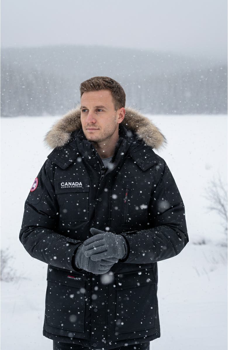 CANADA WEATHER GEAR Men's Heavyweight Arctic Parka, Alternate, color, Black