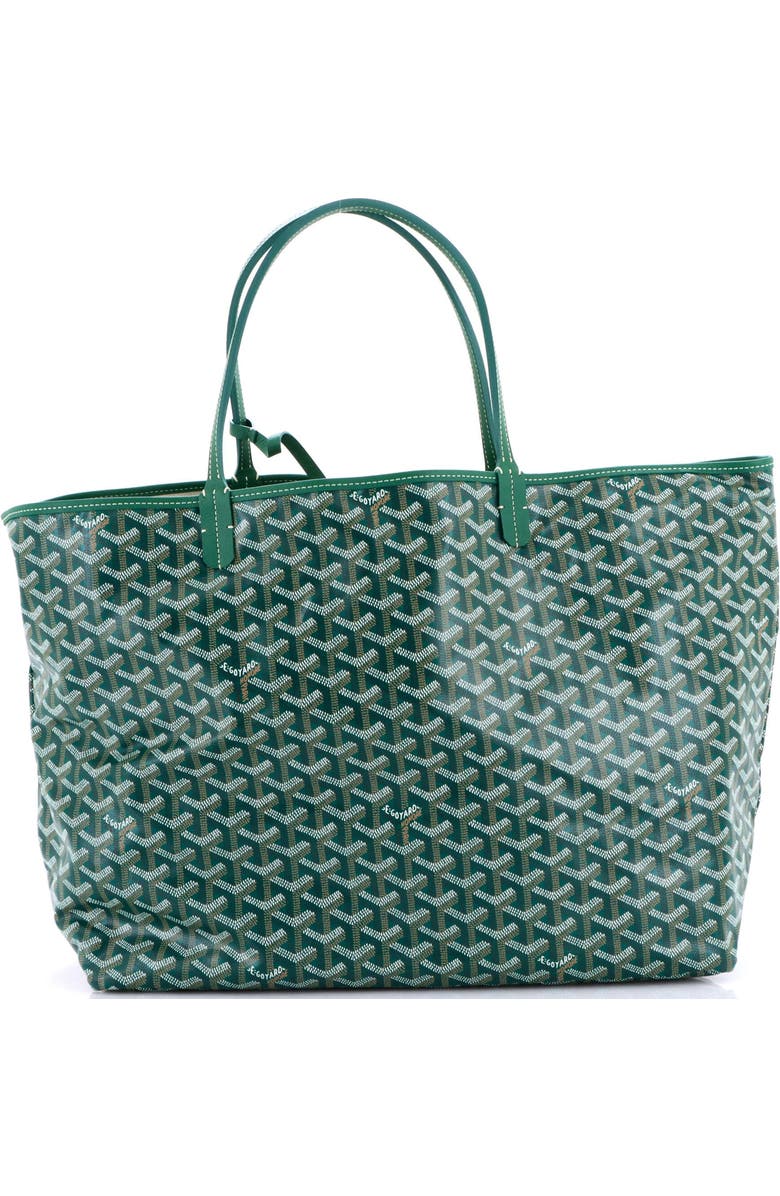 Pre-Owned Goyard Saint Louis Tote Coated Canvas GM, Main, color, Green