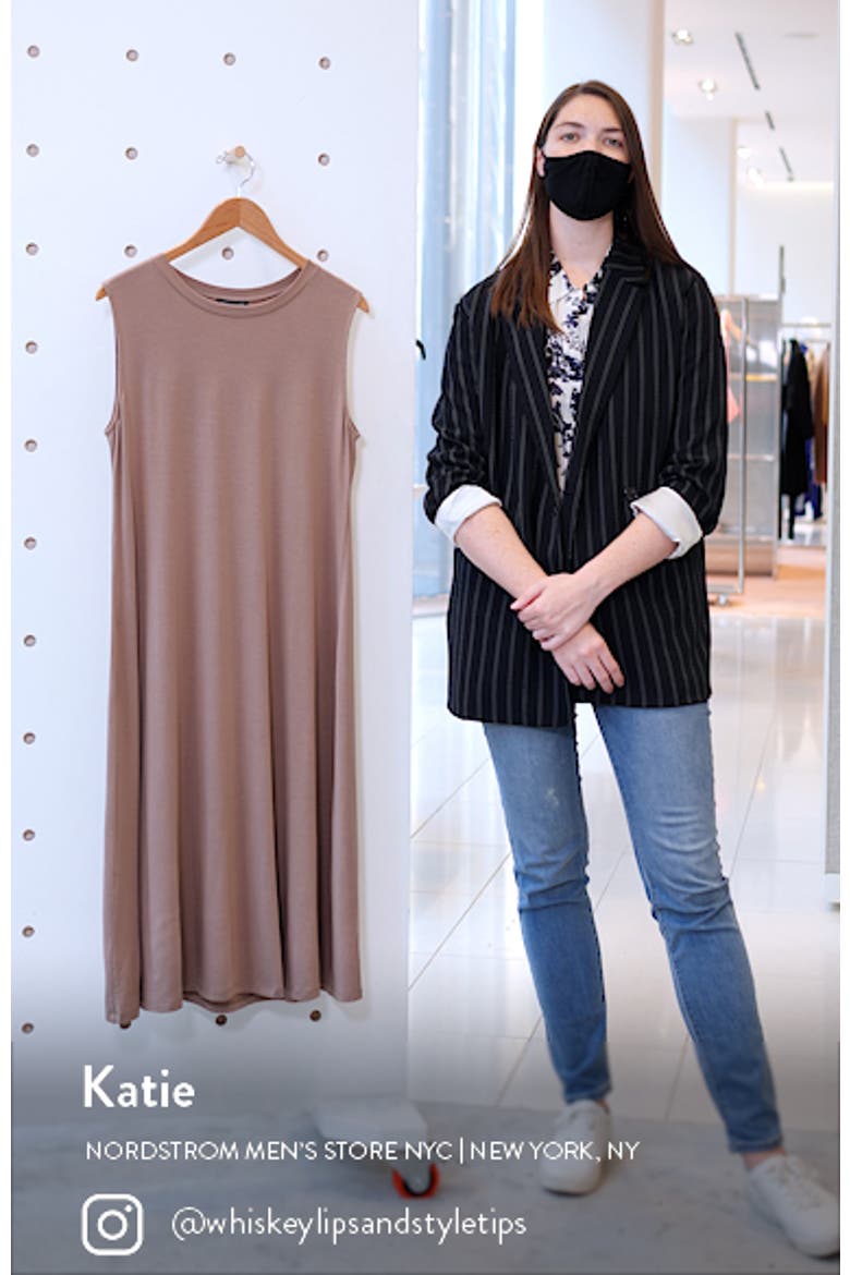 Sleeveless Jersey Shift Dress video