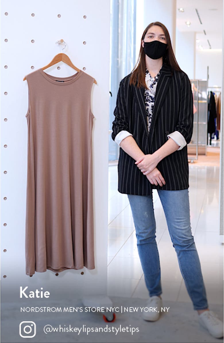 Sleeveless Jersey Shift Dress, sales video thumbnail