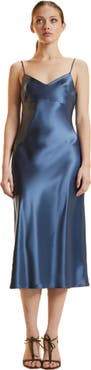 Cynthia Rowley Satin Slip Dress