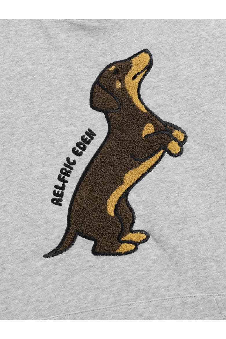 Dachshund Pullover Hoodie, Alternate, color, Grey