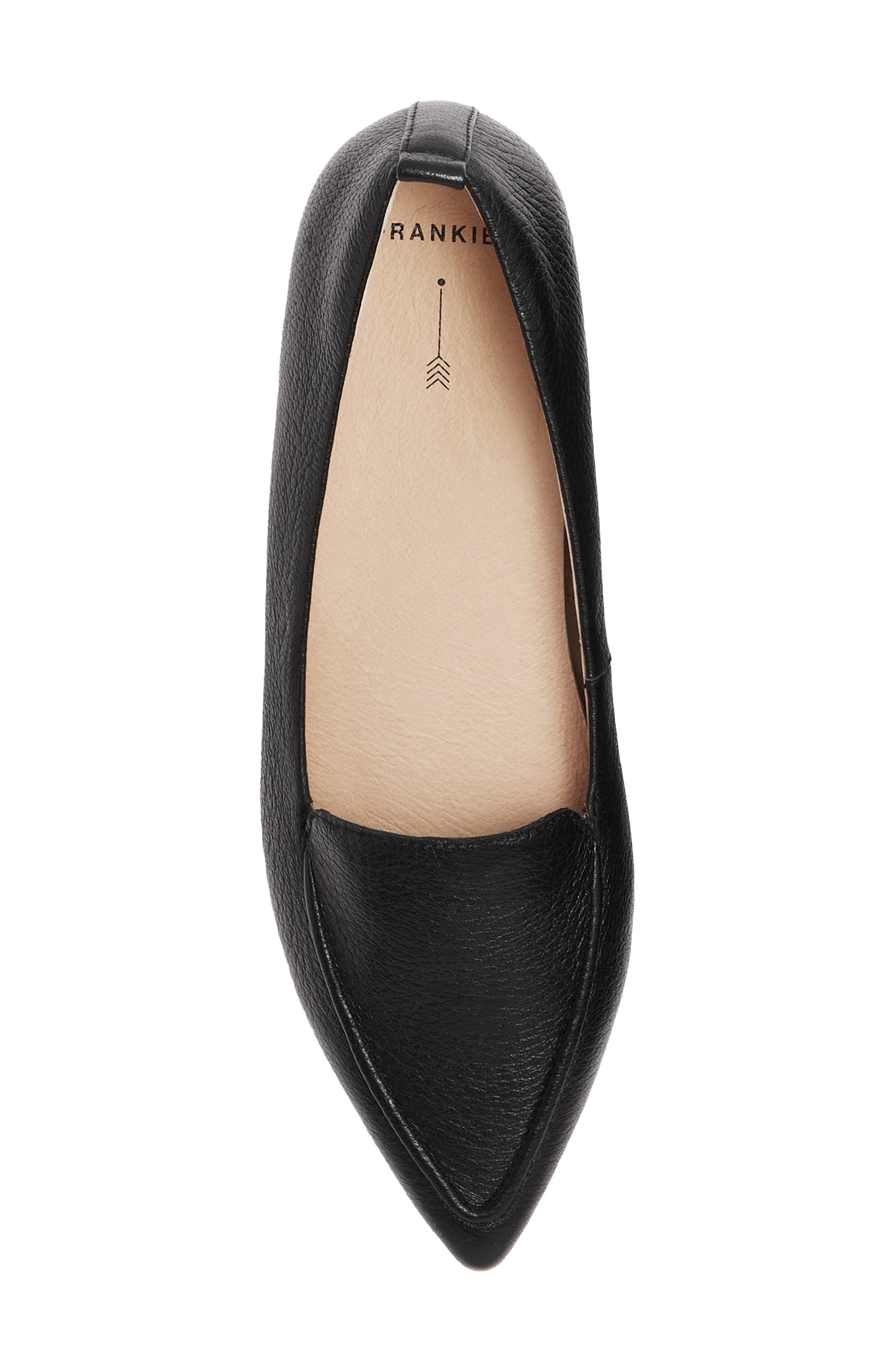 Briar Leather Skimmer, Alternate, color, BLACK TUMBLED