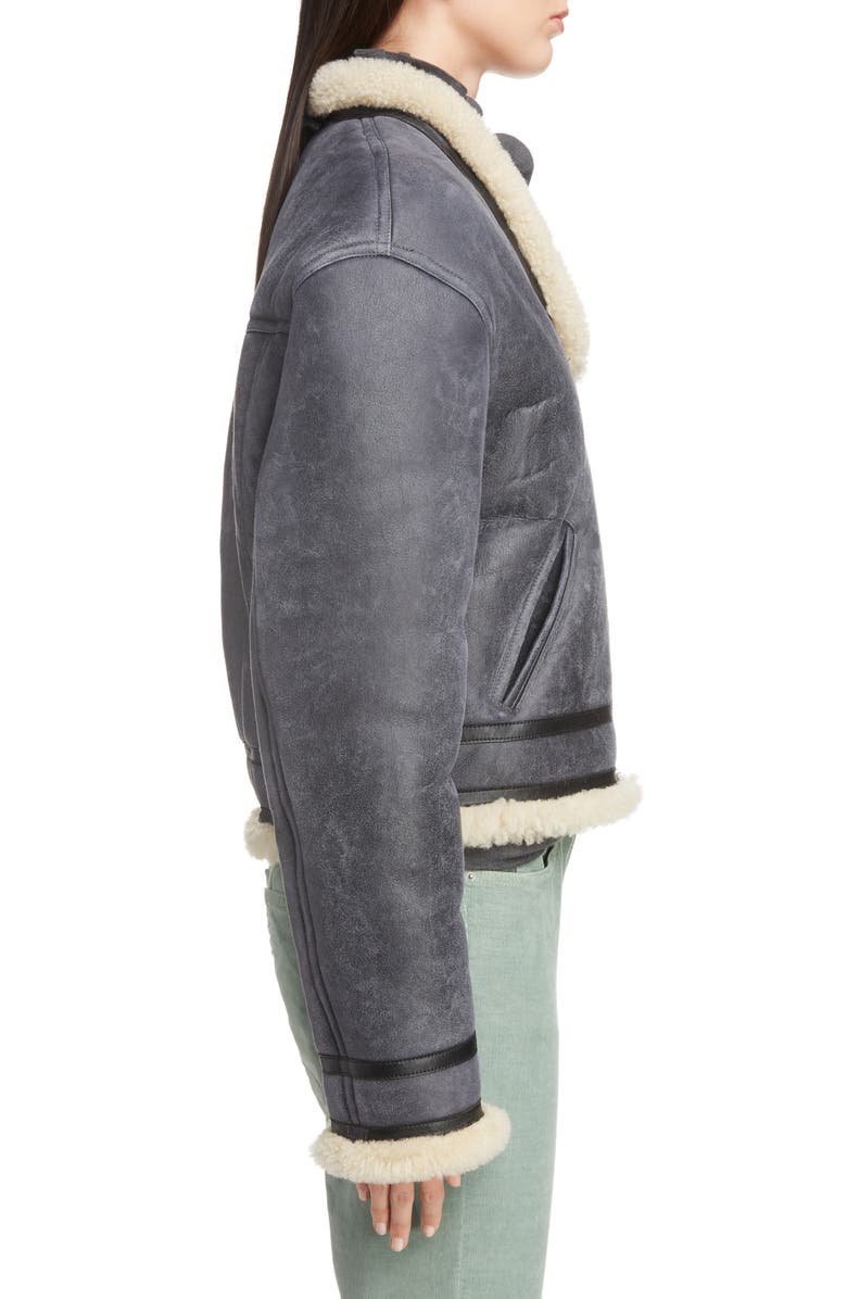 Isabel Marant Étoile Addy Genuine Shearling Jacket, Alternate, color,