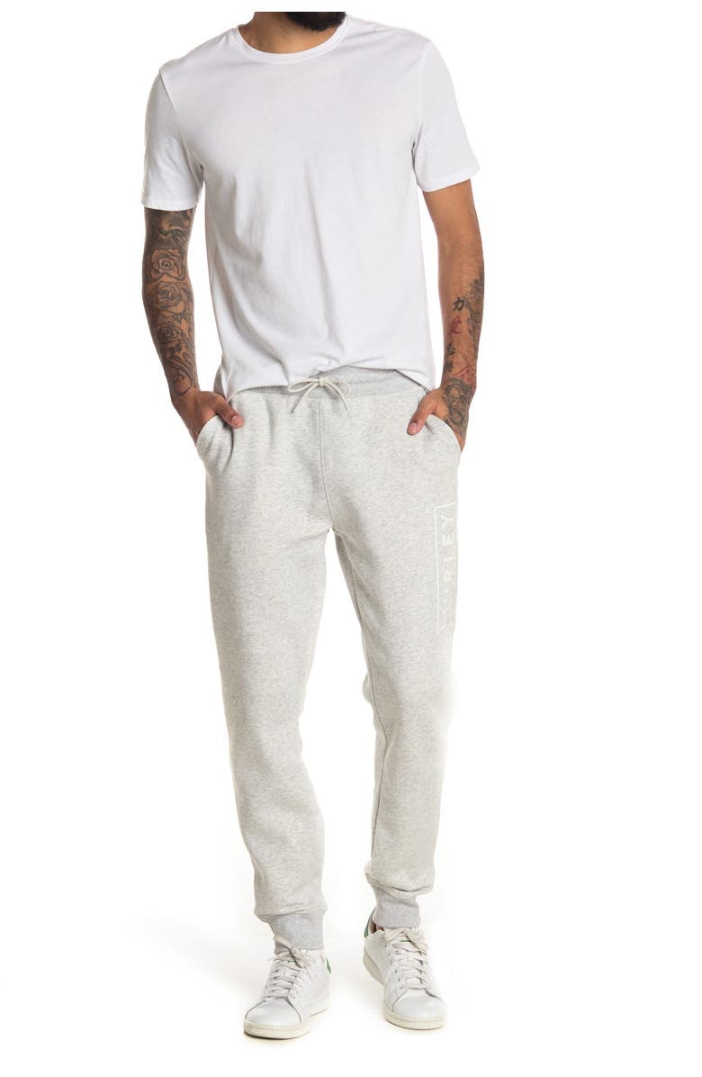 Hurley CVC Fleece Joggers, Main, color, Grey/Grey