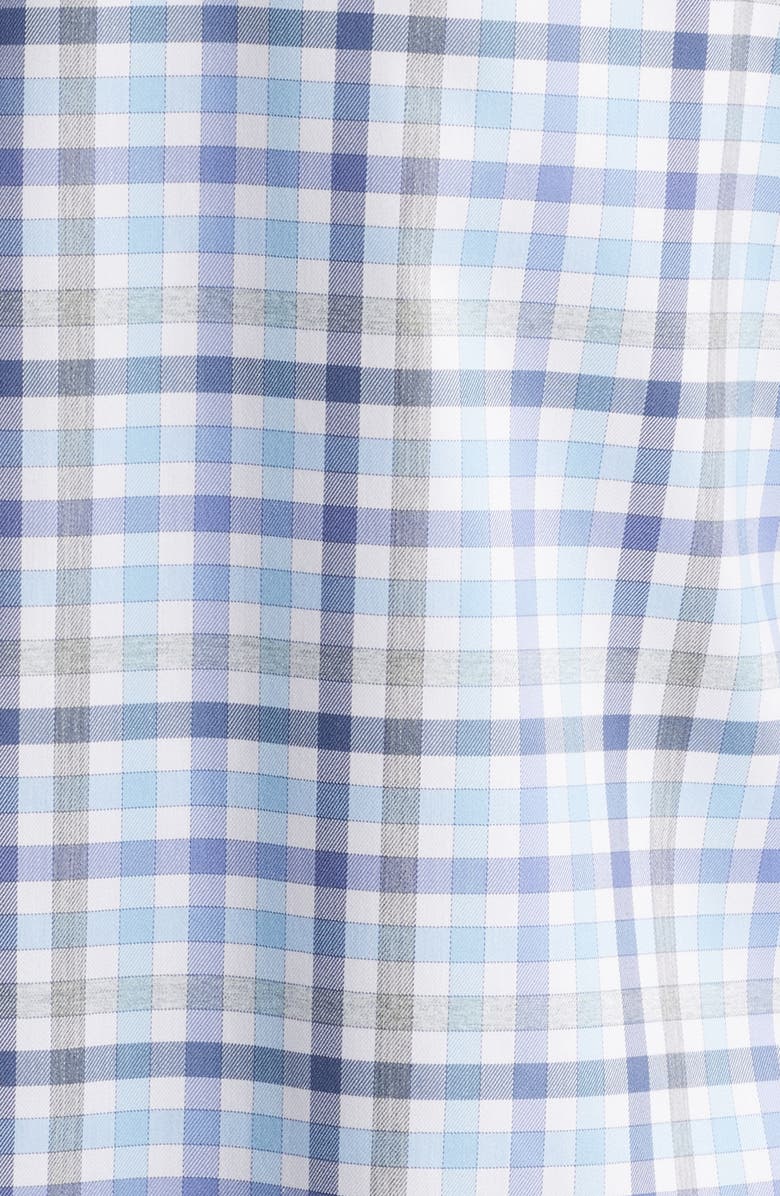 Peter Millar Chambly Crown Lite Check Performance Button-Down Shirt, Alternate, color, White