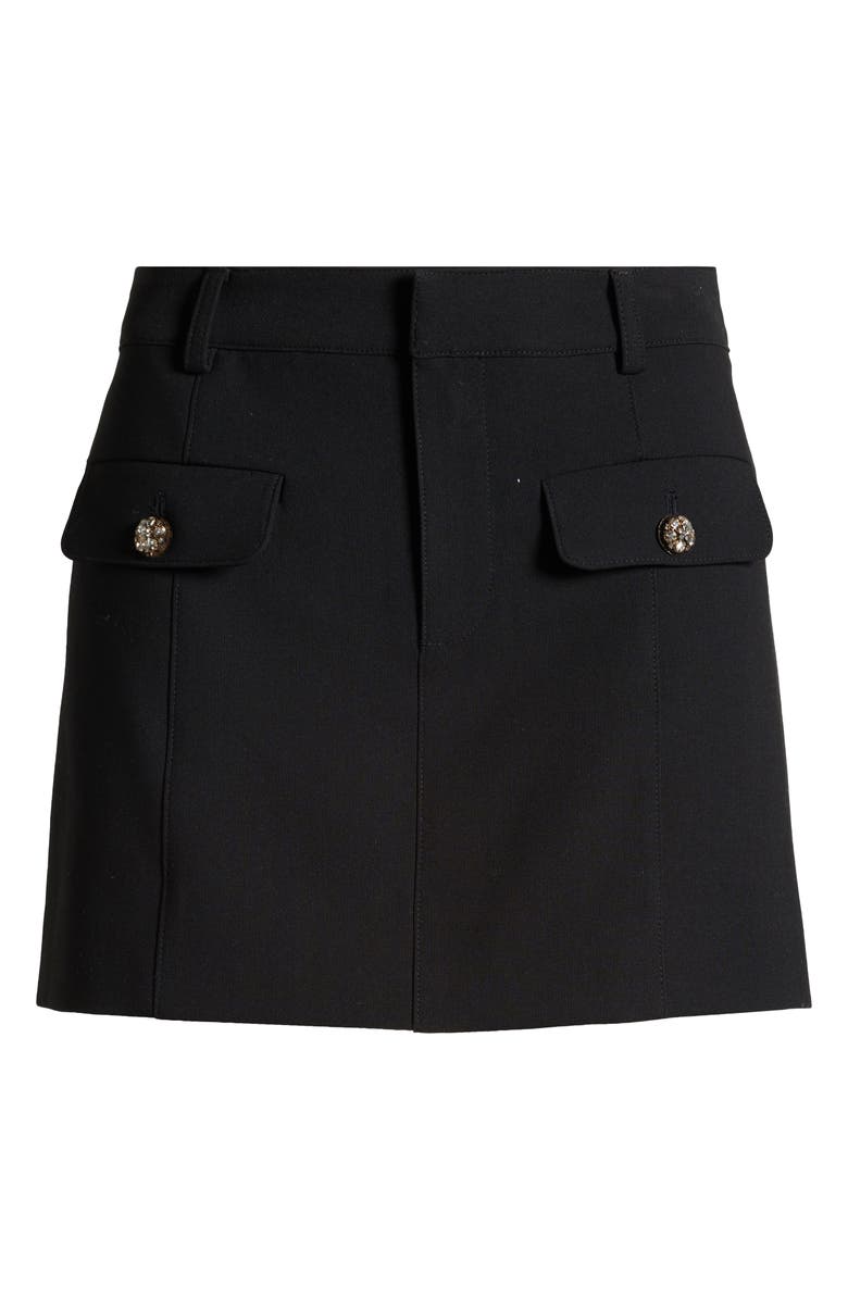 Cinq à Sept Lovina Miniskirt, Alternate, color, Black
