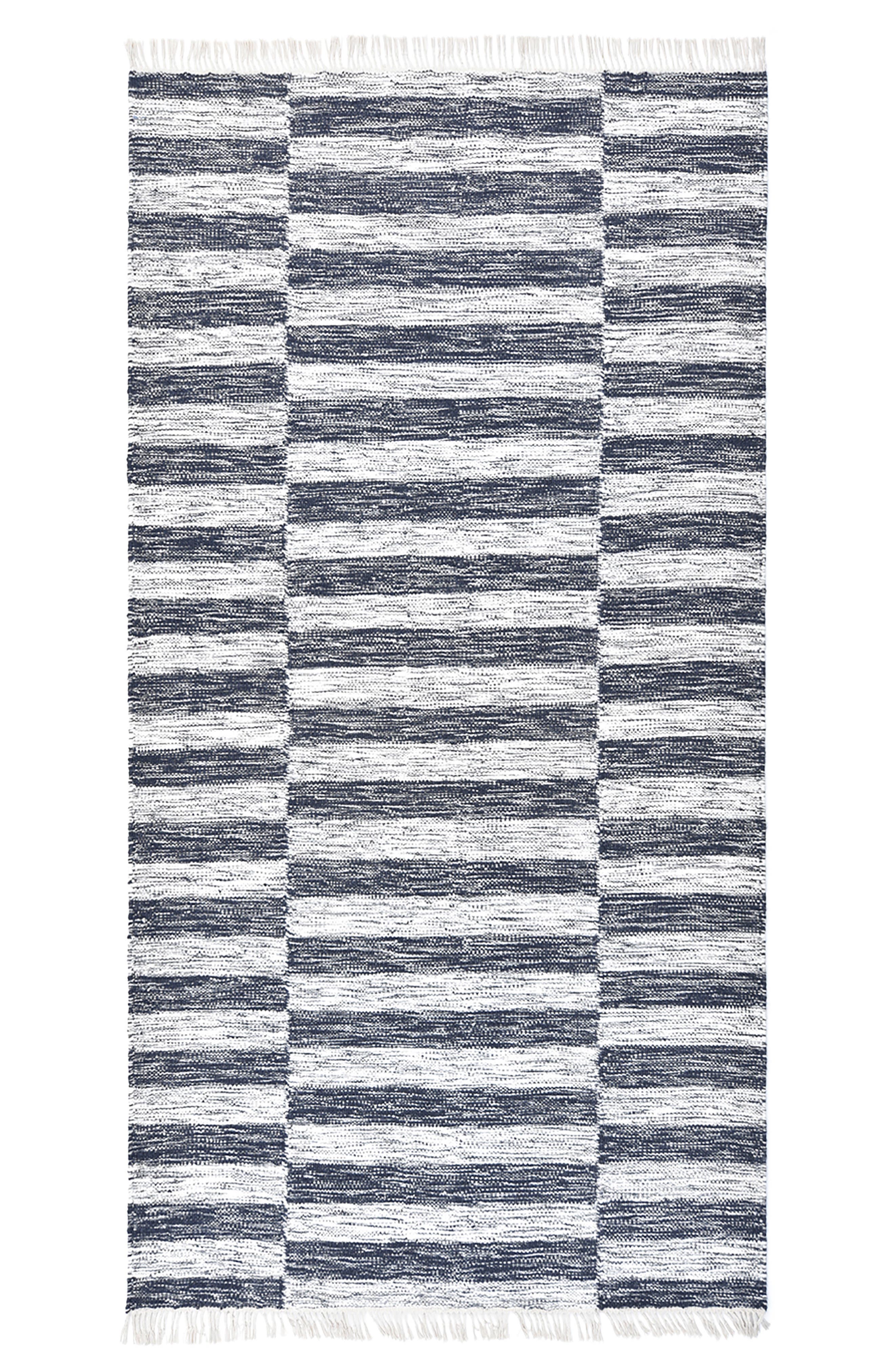 Solo Rugs Louella Handmade Wool Blend Area Rug in Black 