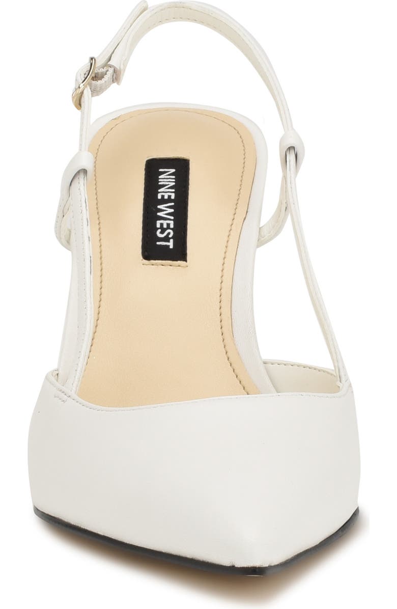 Nine West Peni Pointed Toe Pump, Alternate, color, White 140