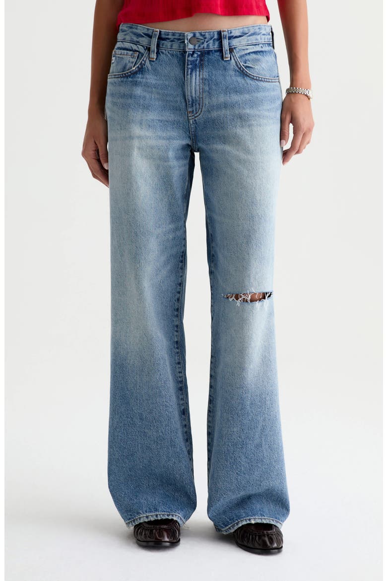 Adria Ripped Low Rise Baggy Wide Leg Jeans, Main, color, 19 YEARS NORTH STAR