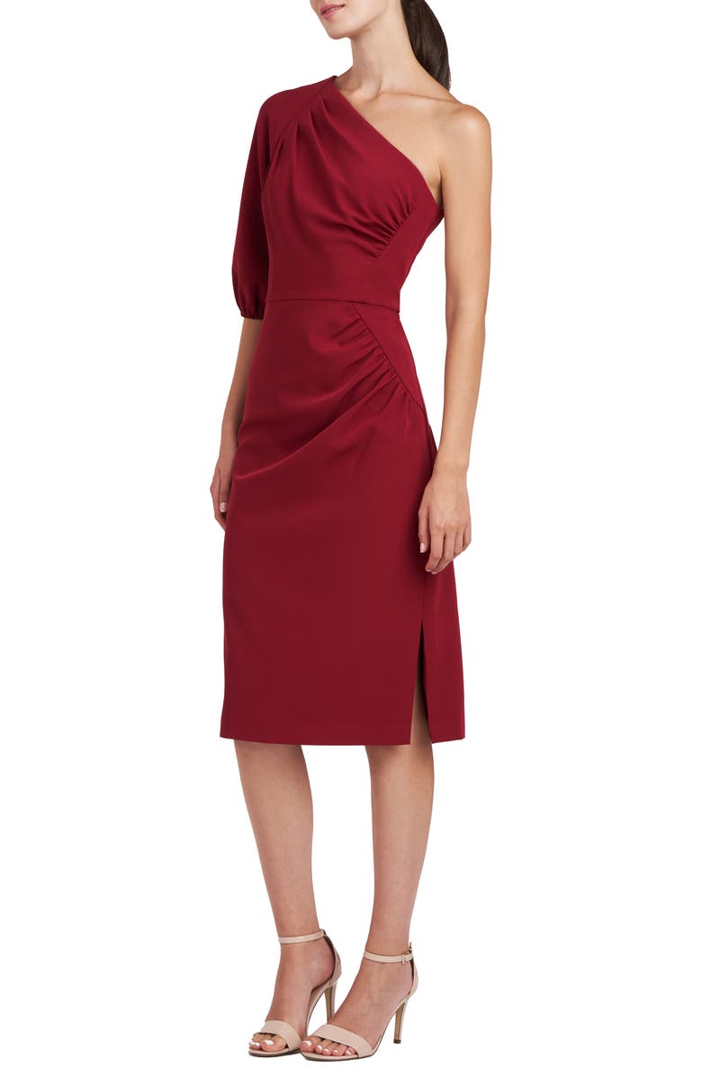 Kay Unger Brea One-Shoulder Sheath Cocktail Dress, Alternate, color,