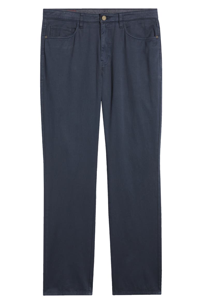 Straight Leg Stretch Pima Cotton Pants, Alternate, color, NAVY