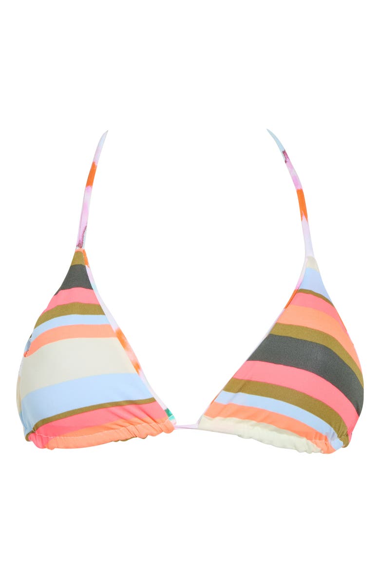 Maaji Balmy Tie Dye Triangle Bikini Top, Alternate, color, Pink