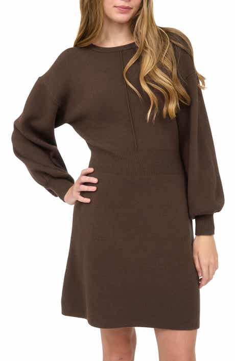 Tie Back Long Sleeve Minidress
