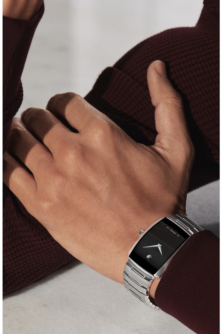 Eliro Bracelet Watch, 40mm, Alternate, color, SILVER/ BLACK/ SILVER