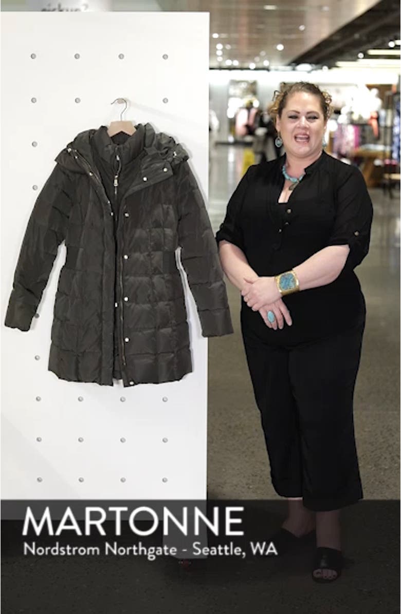 Cole Haan Hooded Down & Feather Jacket