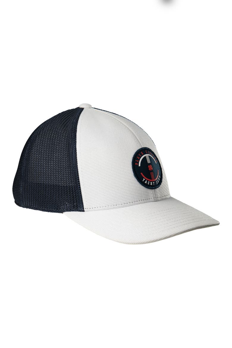 Yacht Club Patch Snapback Cap, Alternate, color, WHITE