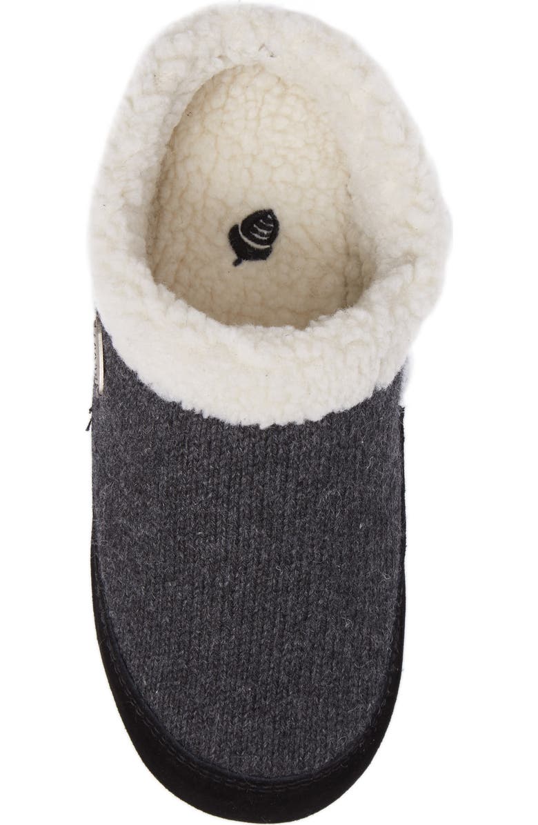 Acorn Faux Fur Mule Slipper, Alternate, color,