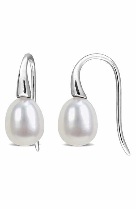 Cultured Freshwater Pearl Drop Earrings