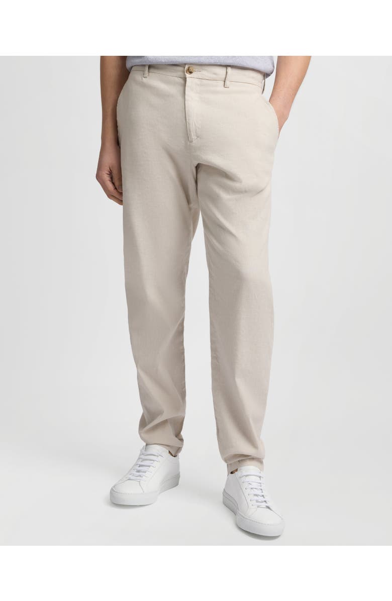Onia Stretch Linen Trouser, Main, color, Stone