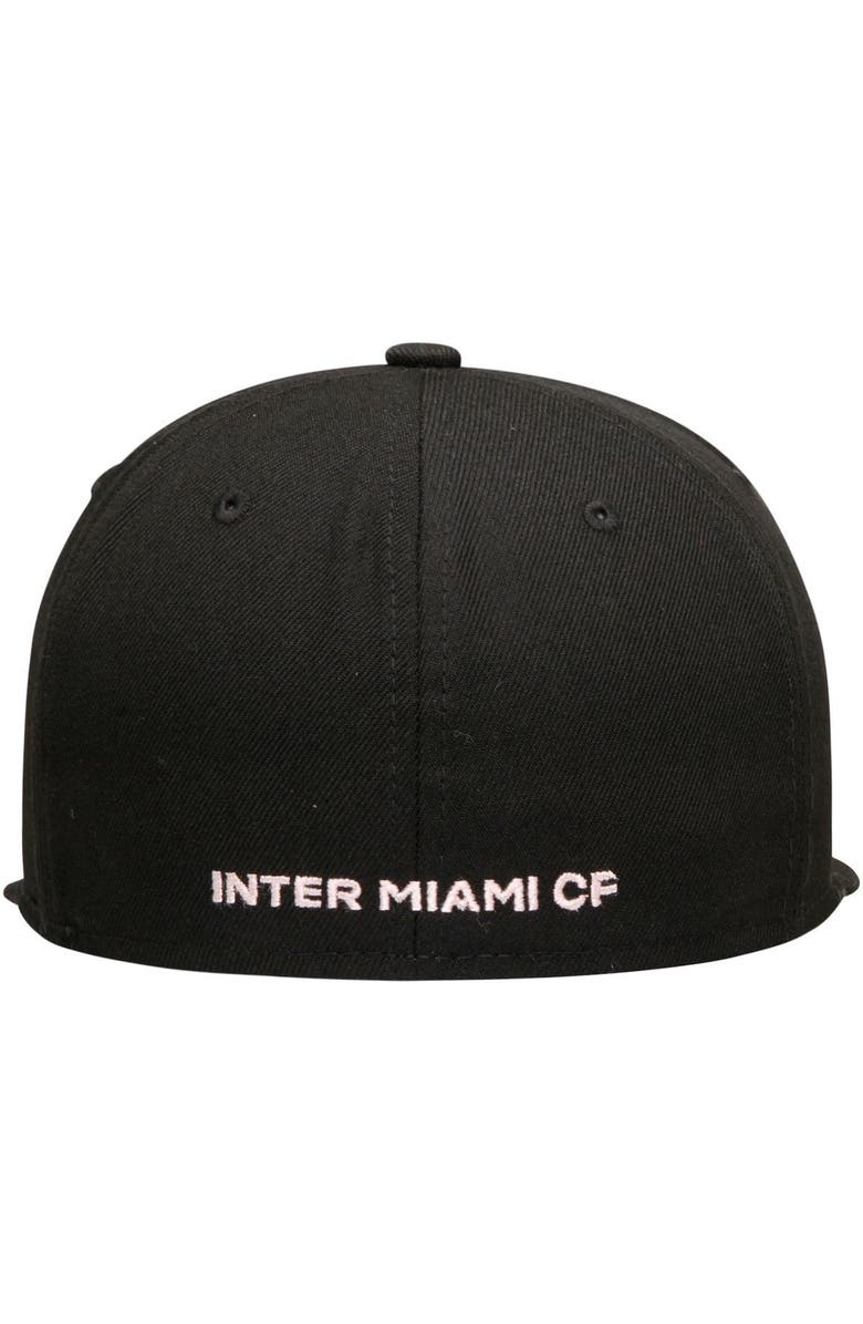 New Era Men's New Era Black Inter Miami CF Primary Logo 59FIFTY Fitted Hat, Alternate, color, 