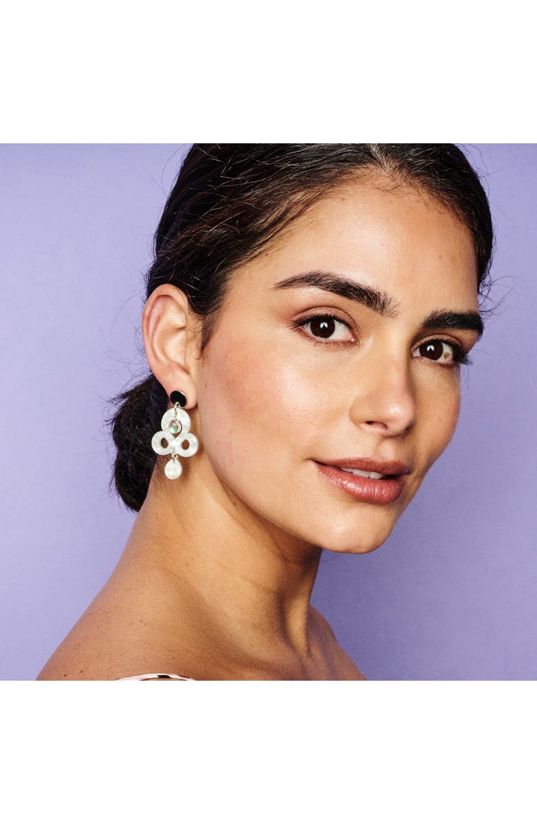 Toolally Mini Batik Earrings - Regent Green, Alternate, color, Regent Green