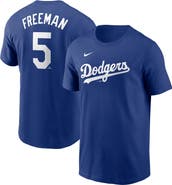 Nike Men's Nike Freddie Freeman Royal Los Angeles Dodgers Fuse Name & Number T-Shirt