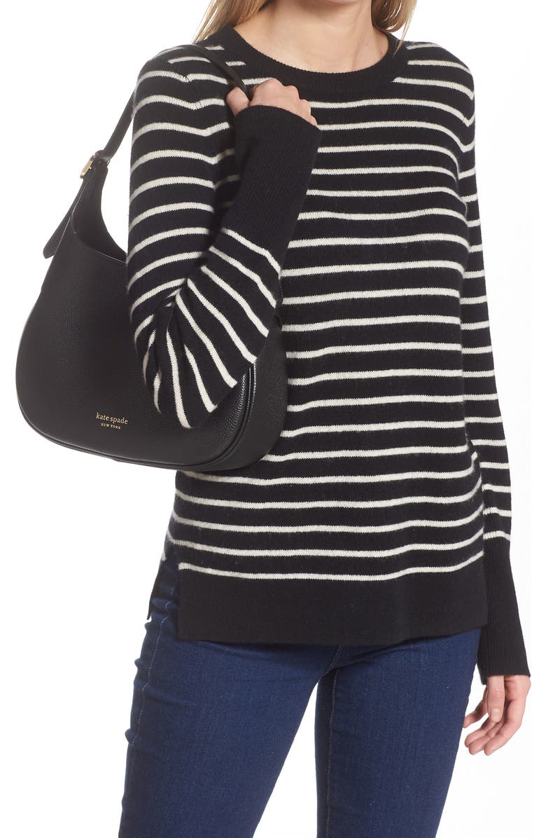 Kate Spade New York penny pebbled leather shoulder bag, Alternate, color,