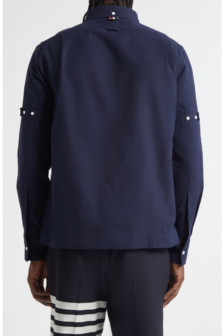 Straight Fit Cotton Utility Shirt, Alternate, color, NAVY
