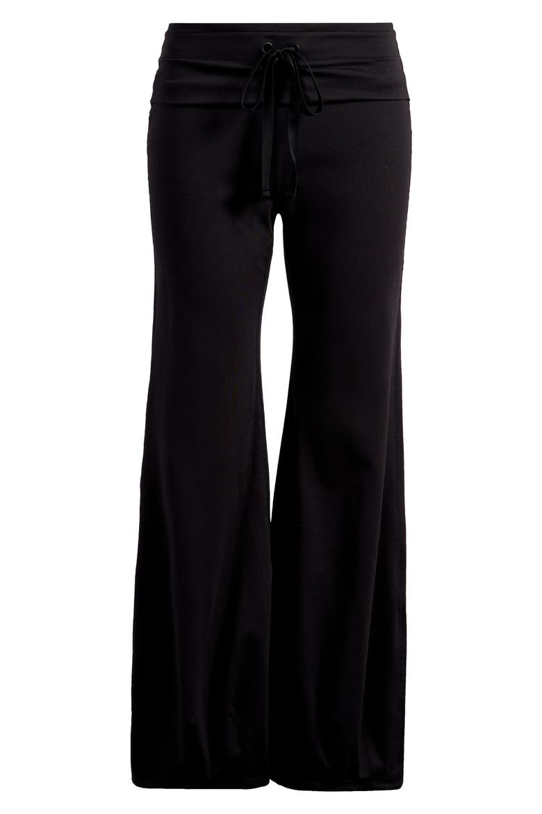 FP Movement Quick Step Drawstring Flare Pants, Alternate, color, BLACK