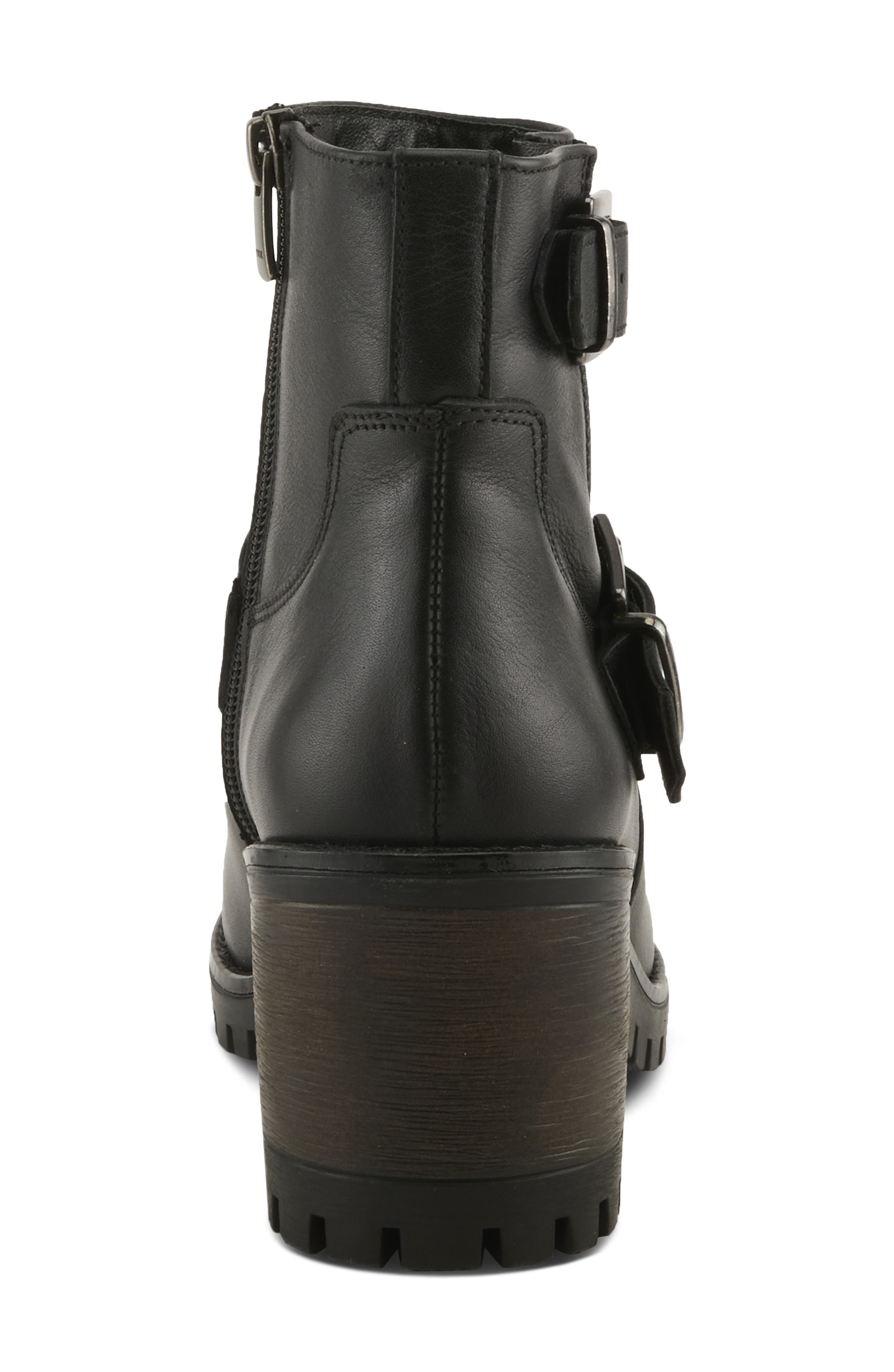 Spring Step Acco Block Heel Bootie, Alternate, color, Black