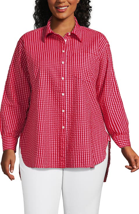 Oversized Seersucker Shirt