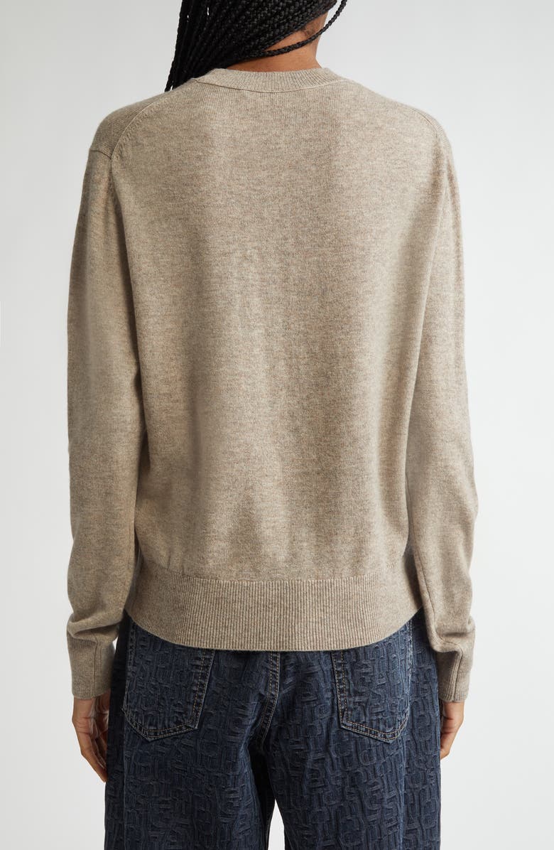 Acne Studios Wool & Yak Hair Sweater, Alternate, color, Greige Melange Drn
