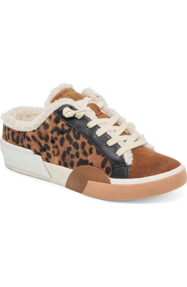 Dolce Vita Zantel Faux Shearling Lined Slip-On Sneaker, Main, color, Leopard Suede