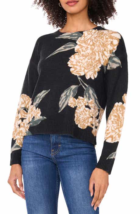 Vince Camuto Print Pullover Sweater