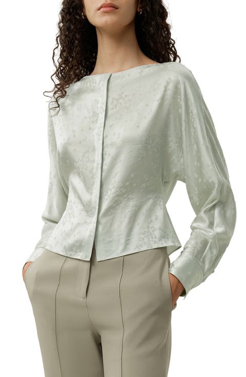 YING Jacquard Silk Blouse
