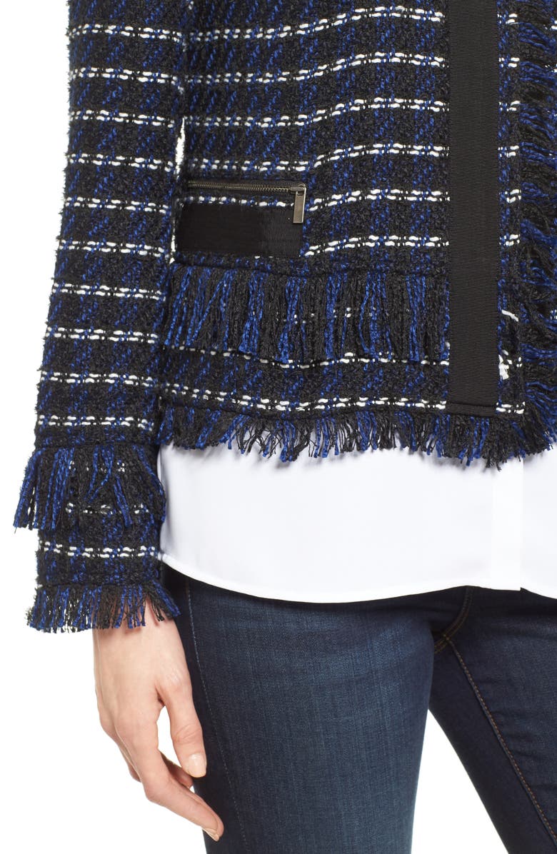 Halogen<sup>®</sup> RAW EDGE TWEED JACKET, Alternate, color,