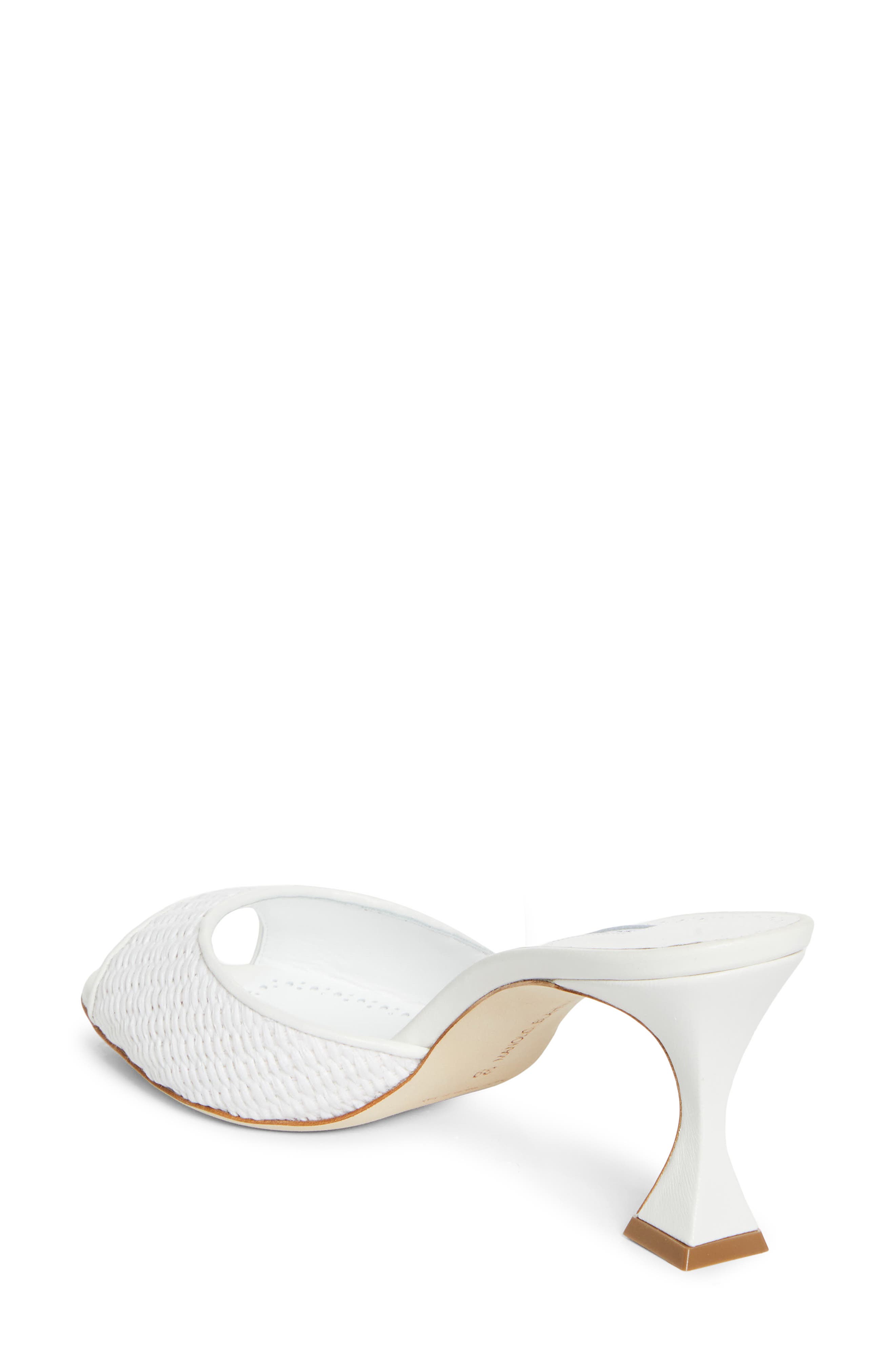 Manolo Blahnik Jadaron Slide Sandal, Alternate, color, White