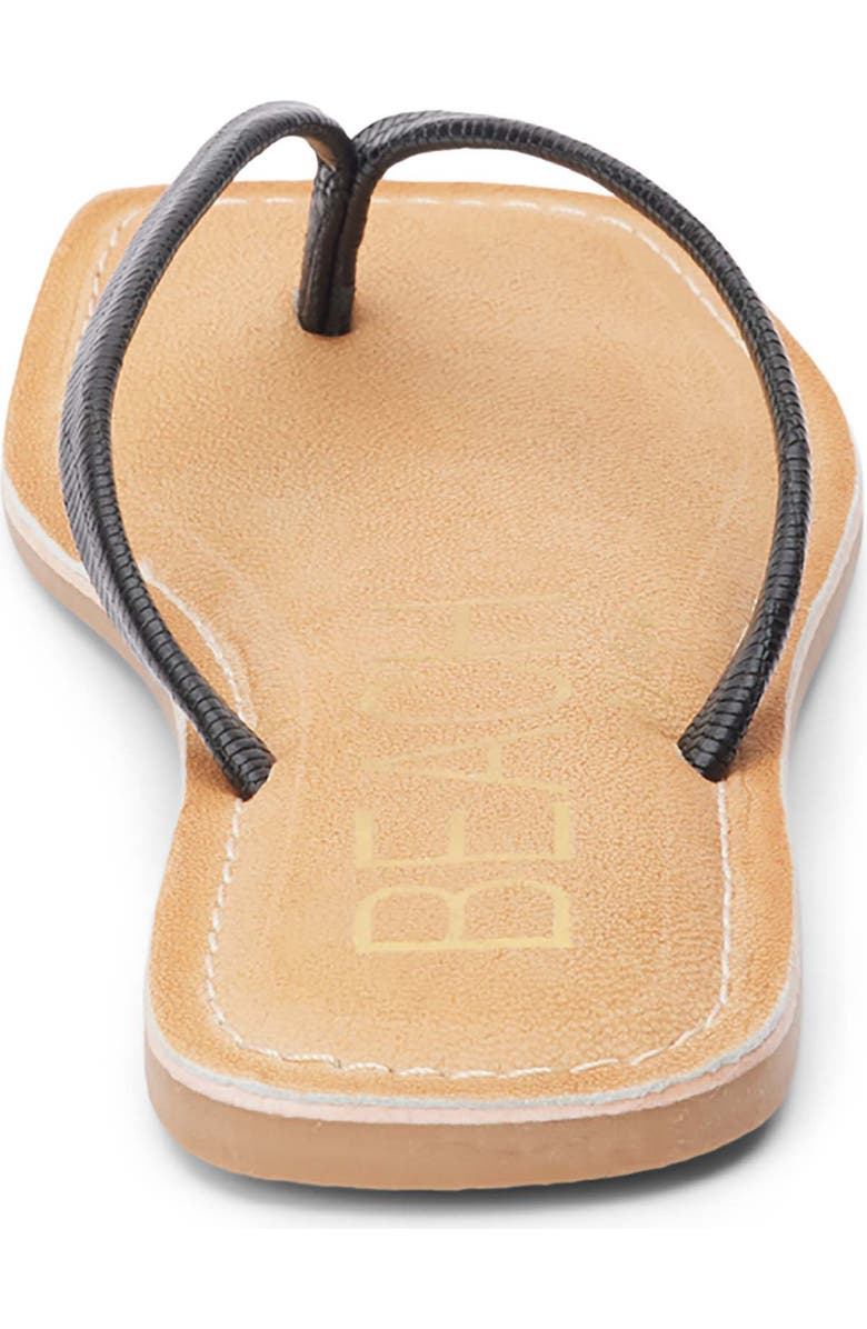 BEACH BY MATISSE Bungalow Flip Flop, Alternate, color, Black Lizard
