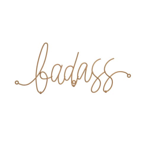 Badass Metal Hook Rack Metal Gold