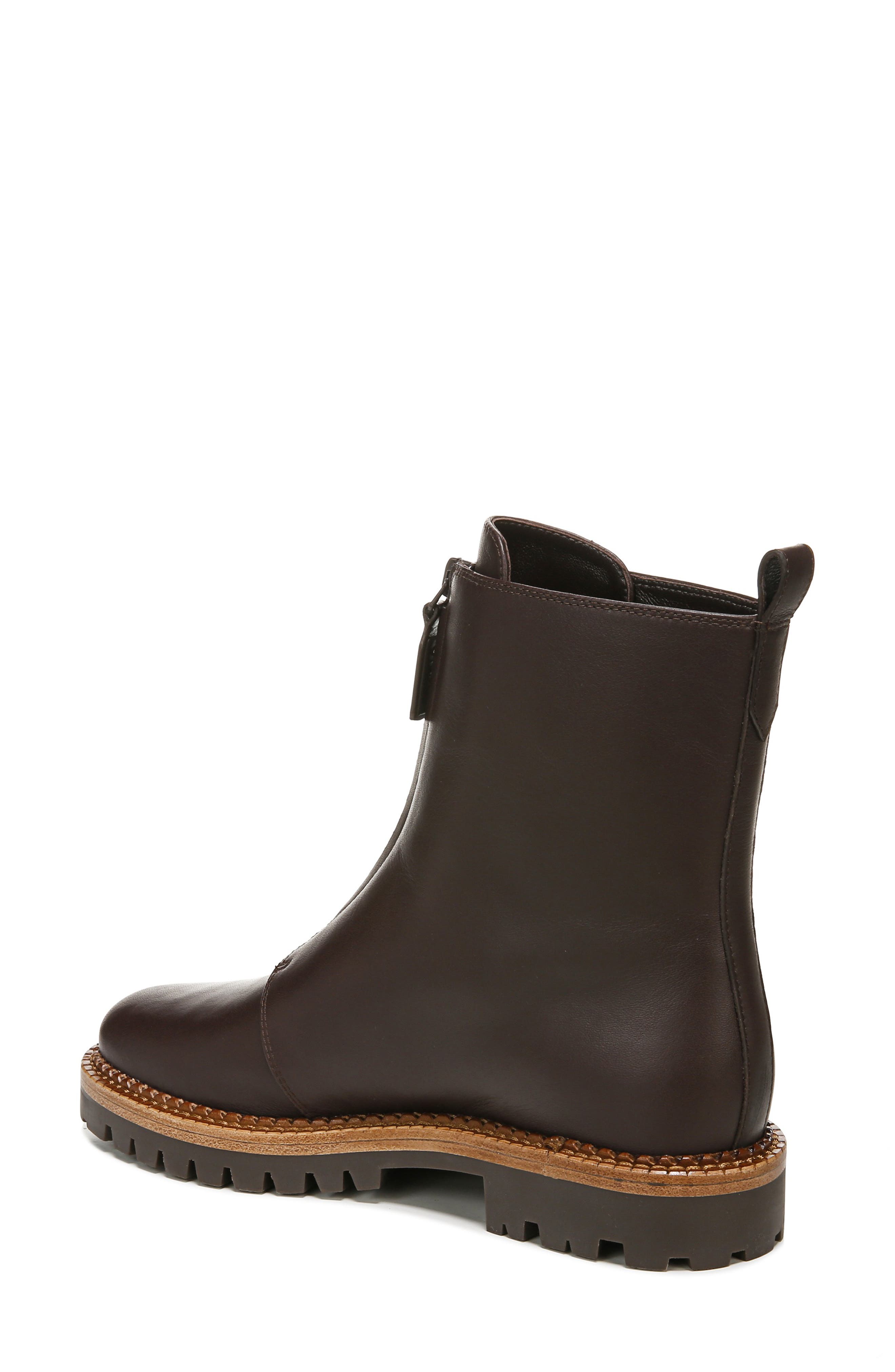 Cabria Water Resistant Front Zip Boot, Alternate, color, CHOCOLATE