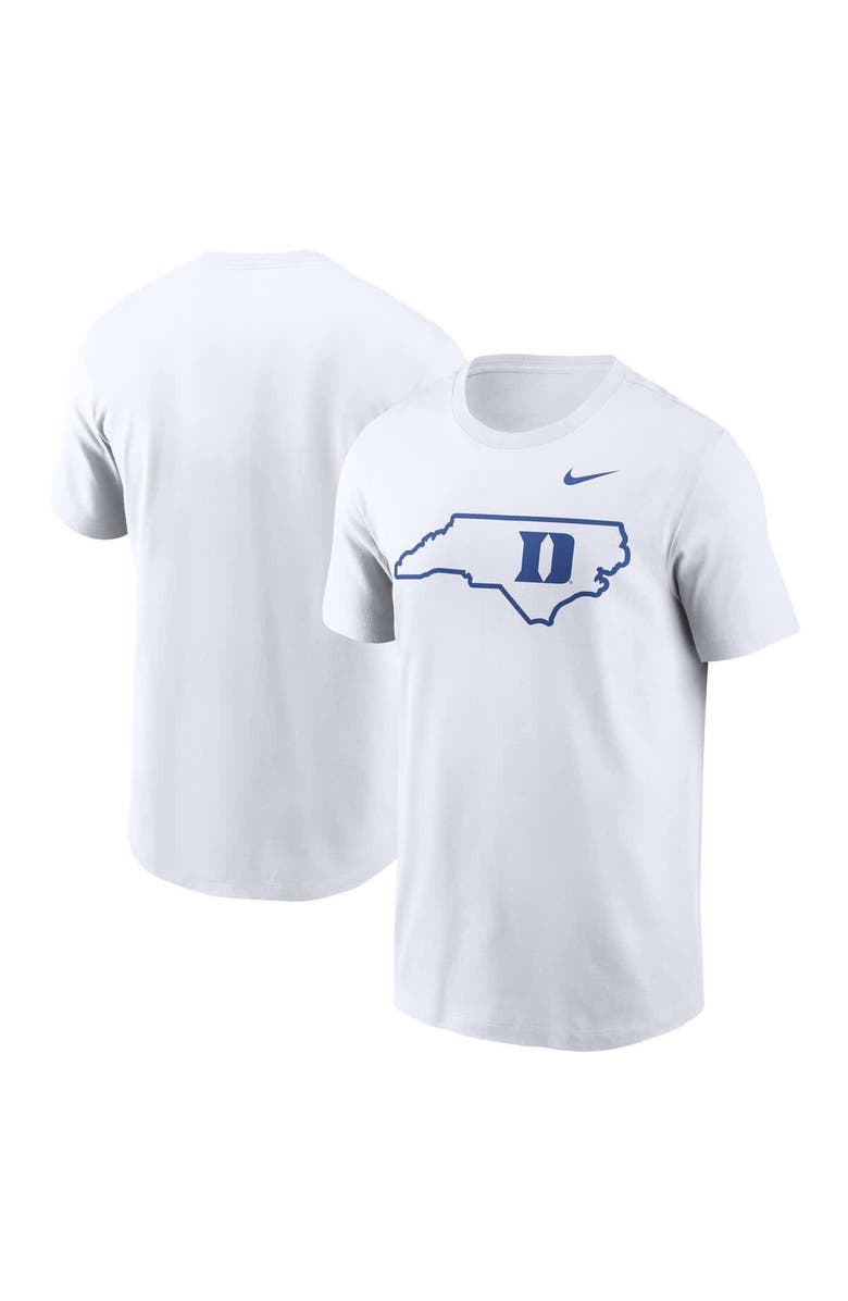 Nike Men's Nike White Duke Blue Devils Campus Local T-Shirt, Main, color, 