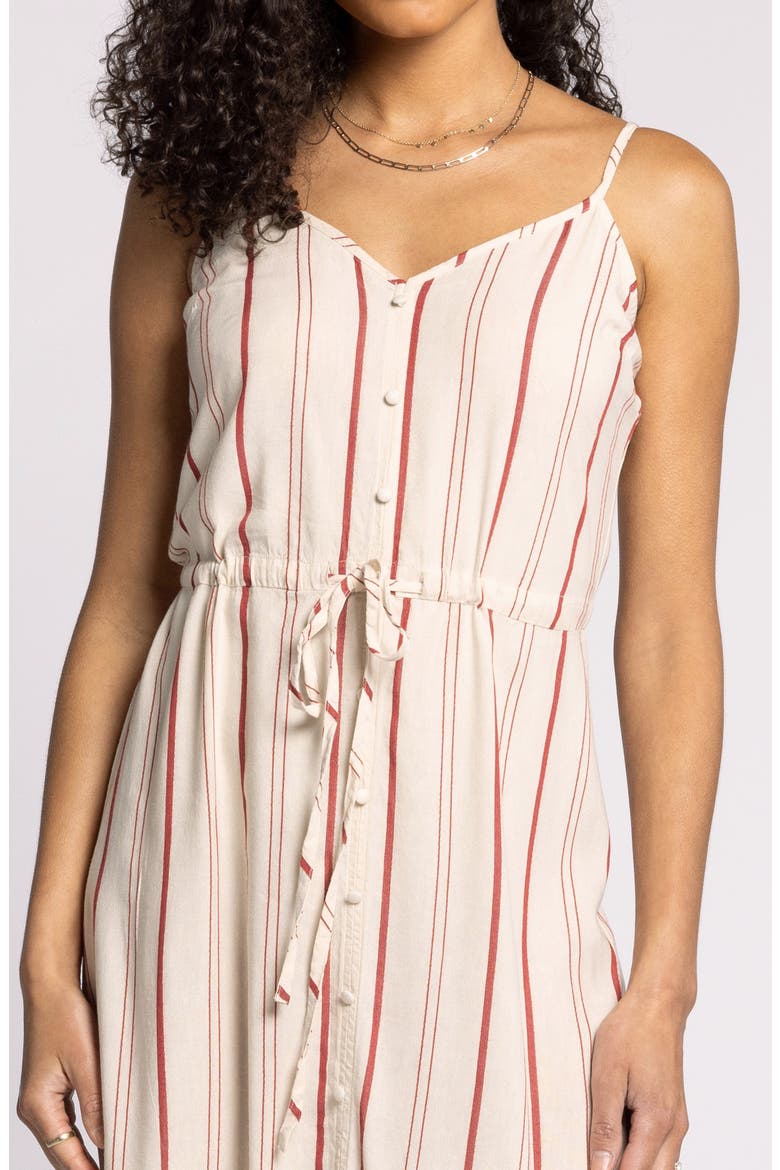 Winifred Tie Waist Midi Dress, Alternate, color, BIRCH BRICK